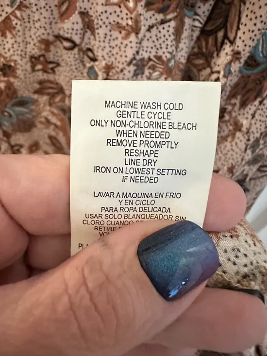 MASON BELLE Lilou Smock Neck Brown ditzy floral ruffled relaxed drop sleeve top - Picture 8 of 15